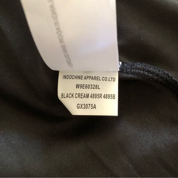 Band of Gypsies BOG Collective NWT Black Cream Foil Floral Slip Midi Skirt SZ XS - Picture 10 of 16